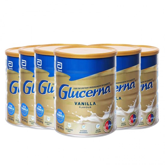 【新西兰发货】【6罐】雅培 Glucerna 糖尿病人专用营养奶粉 850g 6罐 保质期2025.10左右