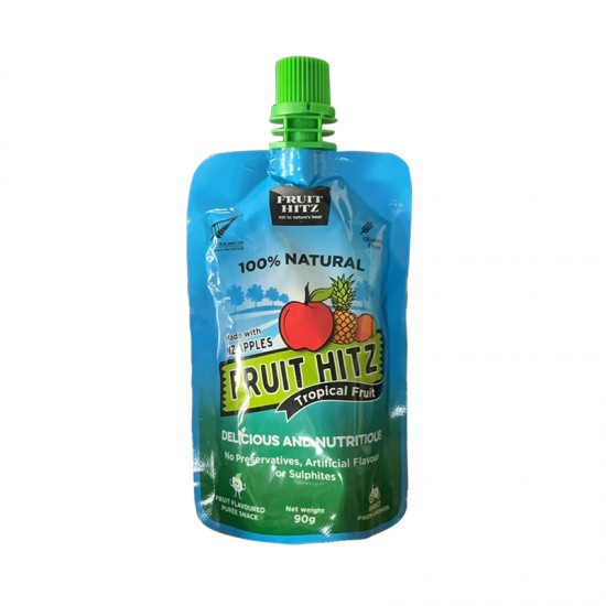 Fruit Hitz 100% Narural  Delicious And Nutritious 90g 新西兰果泥儿童零食 口味随机 保质期2026.3