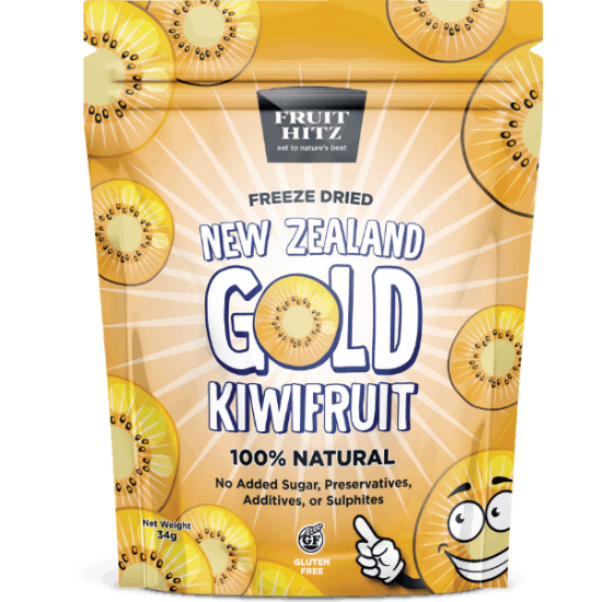 Fruit Hitz New Zealand Freeze Dried Gold Kiwifruit 34g 新西兰金奇异果冻干 儿童零食 保质期2026.6