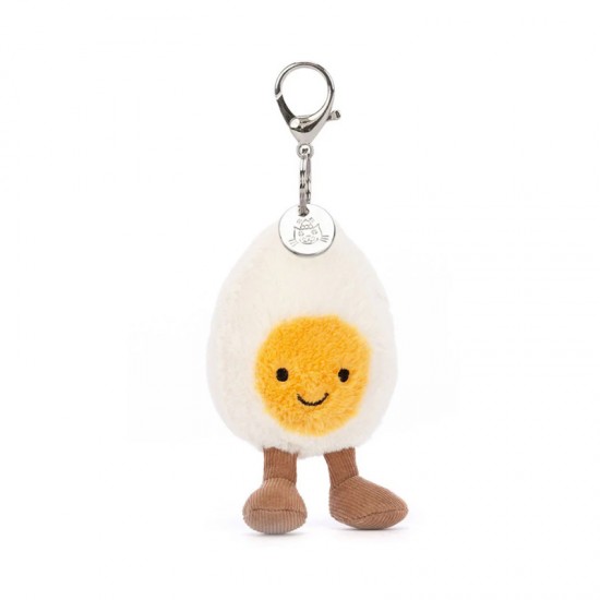 Jellycat Amuseables Happy Boiled Egg Bag Charm 趣味开心水煮蛋包包挂饰 高18cm