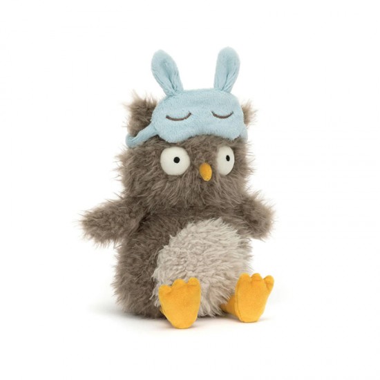 Jellycat Audrey Hootsoftly 奥黛丽眼罩猫头鹰  H24 X W12 CM