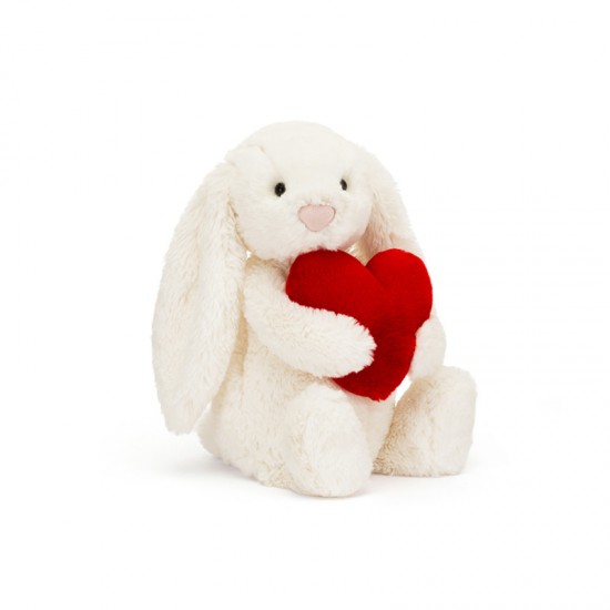 Jellycat Bashful Red Love Heart Bunny Orginal(Med) 中号害羞红色爱心邦尼兔 H31 X W12 CM