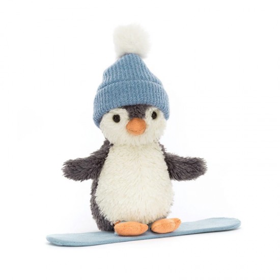 Jellycat Peanut Penguin Snowboarding small  圣诞节花生企鹅雪板装可爱娃娃公仔 H12 X W18 CM