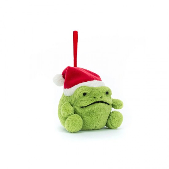 Jellycat Ricky Rain Frog Decoration 里奇雨蛙圣诞挂饰 H8 X W7 CM