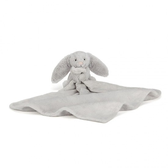 Jellycat Bashful Silver Bunny Soother 害羞银色邦尼兔安抚巾 H34 X W34 CM