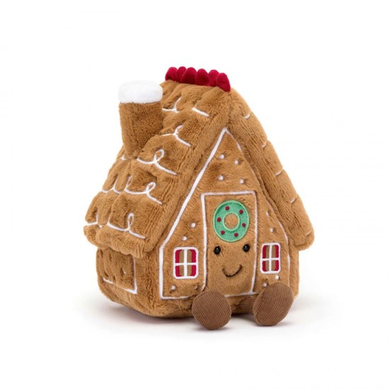 Jellycat Amuseable Gingerbread House 趣味姜饼屋  H22 X W18 CM