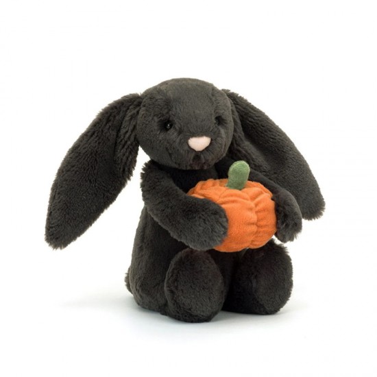 Jellycat Bashful Pumpkin Bunny  Little 万圣节新品害羞怀抱南瓜邦尼兔  H18 X W9 CM