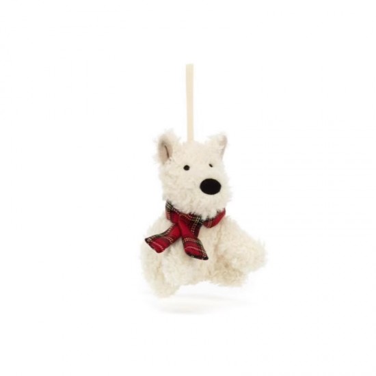 Jellycat Munro Scottie Dog Decoration 西高地白梗小狗装饰