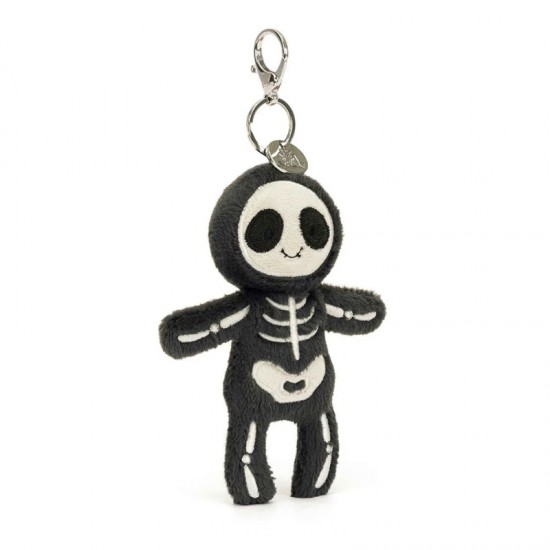 Jellycat Skeleton Bob Bag Charm  万圣节新品骷髅鲍勃包包挂饰  H20 X W11 CM