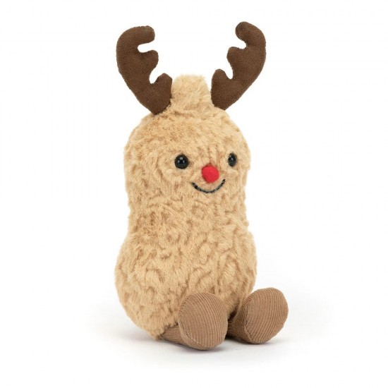 Jellycat Amuseable Peanut Reindeer 圣诞趣味花生麋鹿 15cm x 7cm x 6cm