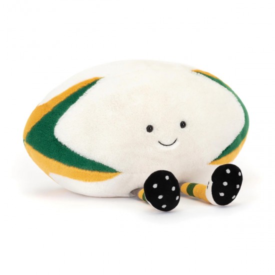 Jellycat Amuseable Sports Australian Rugby Ball 趣味运动橄榄球玩偶 27cm H x 58cm W