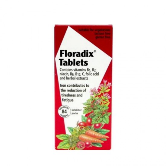 Floradix 红印 补铁有机营铁元 维他命补铁片 84粒  保质期2026.2